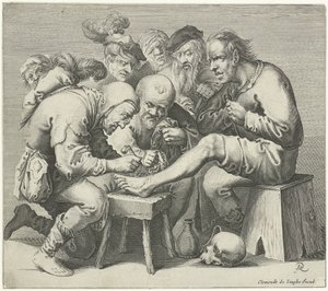 cirugia de pie de Pieter Jansz Quast