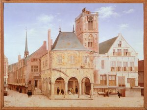 Antiguo ayuntamiento en Ámsterdam por Pieter Saenredam, Países Bajos de Pieter Jansz Saenredam