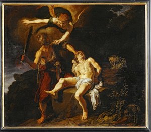 El sacrificio de Abraham ... de Pieter Lastman