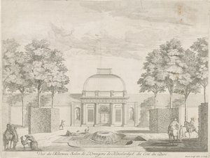 Orangerie de Honselersdijk, visto desde el parque Vue du Nouveau Salon de l