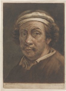 Retrato de Rembrandt van Rijn