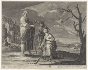 Elías y la viuda de Sarephati Historia de Elijah (título de la serie) Biblia real (título de la serie) de Pieter Nolpe