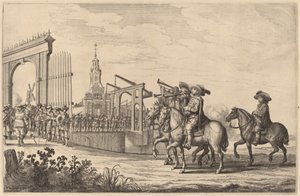 Entrada de María de Médici en Ámsterdam [lámina 1 de 6] de Pieter Nolpe
