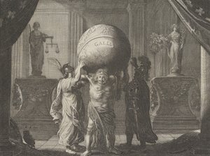 Placa 13: Alegoría sobre la discordia en Francia, de Caspar Barlaeus, Medicea Hospes