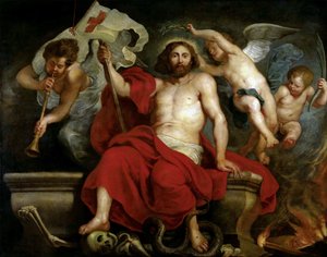 Cristo Triunfante sobre el Pecado y la Muerte, c. 1615-1620 de Pieter Paul Rubens