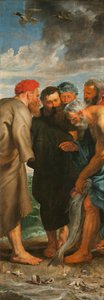 La pesca milagrosa Tríptico, panel izquierdo de Pieter Paul Rubens