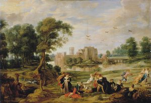 El parque del castillo en Ekeren, 1527-1530