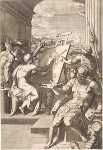 Alegoría de la pintura de Pieter Perret