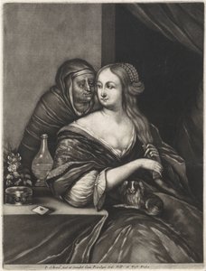 Mujer joven y casamentera
