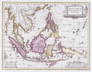 Mapa de China e Indonesia, c.1710 de Pieter Schenk