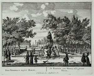 La fuente de Venus en un gran jardín, de 