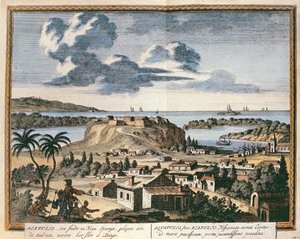 Vista de Acapulco, ilustración de 