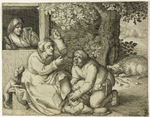 Alegoría de la Discordia Conyugal de Pieter Serwouters