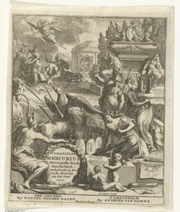 Portada del Mercurio europeo de 1702 Mercurio europeo, decimotercera pieza, primera parte. Contiene los seis primeros meses del año 1702 (título sobre el objeto) de Pieter Sluyter