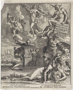 Página de título para: Mercurio europeo, parte 14, parte 1, 1703 de Pieter Sluyter
