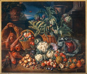 Nature morte: legumes et fruits - Naturaleza muerta: Legumbres y frutas ... de Pieter Snyers