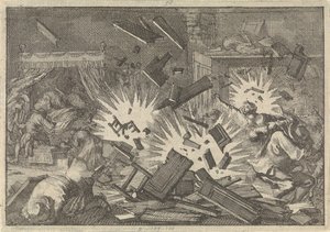 El asedio de Riga por el ejército ruso bajo el zar Alexei Mikhailovich en 1656, 1698 de Pieter Van der Aa