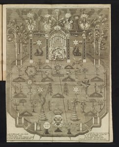 Fuegos artificiales en la Celebración del Jubileo, 1767 de Pieter Wauters