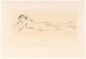 Desnudo recostado de Pieter Willem van Baarsel