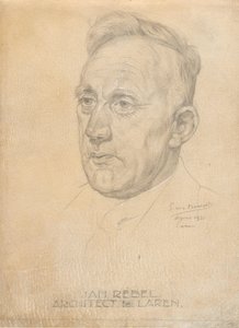 Retrato del arquitecto Jan Rebel de Pieter Willem van Baarsel