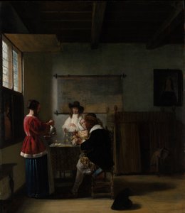 La visita, c.1657 de Pieter de Hooch