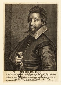 Retrato de Pieter de Jode el Viejo, grabador, dibujante, editor y pintor flamenco de Pieter de II Jode