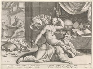 Aristóteles y Phyllis de Pieter de Jode (I) (attributed to)