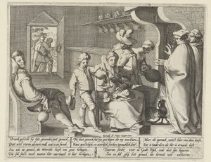 Alegoría de la pereza Gemack (título sobre el objeto) de Pieter de Jode (I)