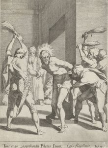 Geseling van Christus Passie van Christus (título de la serie) Pasión y Resurrección (título de la serie) de Pieter de Jode (I)