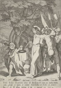 Gevangenneming van Christus Passie van Christus (título de la serie) Pasión y Resurrección (título de la serie) de Pieter de Jode (I)