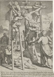 Kruisafneming Passie van Christus (título de la serie) Pasión y Resurrección (título de la serie) de Pieter de Jode (I)