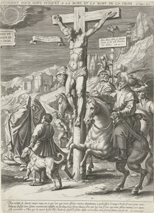 Crucifixión de Cristo, parte derecha de Pieter de Jode (I)