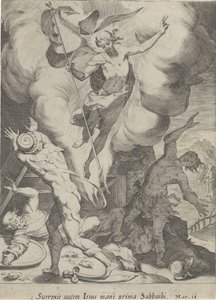 Van Christus de pie Passie van Christus (título de la serie) Pasión y Resurrección (título de la serie) de Pieter de Jode (I)