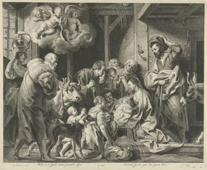 Adoración de los pastores de Pieter de Jode (II)