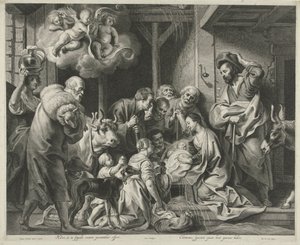 Adoración de los pastores de Pieter de Jode (II)