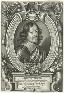 Portret de Johann von Reumont Pacificadores del mundo cristiano (título de la serie) de Pieter de Jode (II)