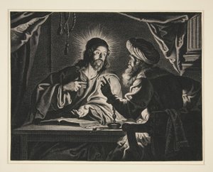 Cristo y Nicodemo de Pieter de Jode II