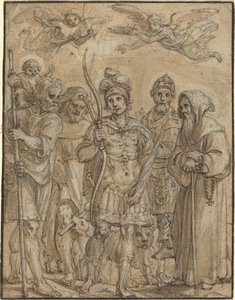 Cinco santos de Pieter de Jode I