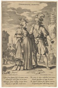 Germanicus Habitus, de Modas de Diferentes Naciones de Pieter de Jode I