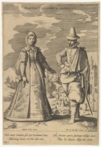 Habitus Lusitanorum Peculiaris, de Fashions of Different Nations de Pieter de Jode I