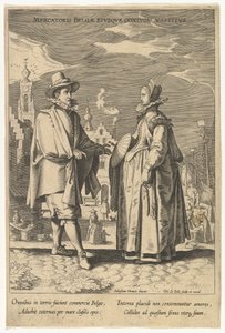 Mercatoris Belgae Eiusque Coniugis Vestitus, de Fashions of Different Nations de Pieter de Jode I