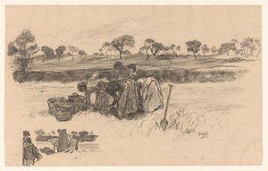Mujeres trabajadoras en el campo de Pieter de Josselin