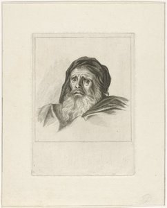 Cabeza de un hombre barbudo de Pieter de Mare