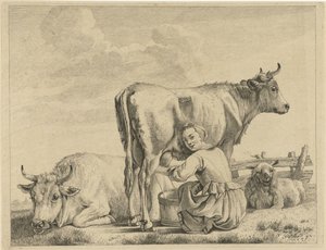 sirvienta de leche de Pieter de Mare
