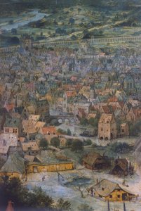 Ciudad (detalle) de La Torre de Babel