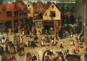 Lucha entre Carnaval y Cuaresma ... (óleo sobre madera de roble)