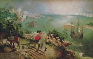 Paisaje con la caída de Ícaro, c.1558 de Pieter Bruegel the Elder