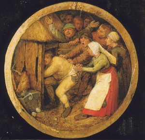 El borracho empujado al chiquero de Pieter Bruegel the Elder