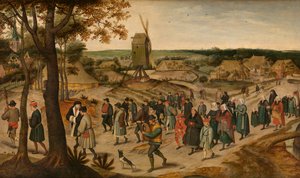 Un cortejo nupcial de Pieter the Younger Brueghel