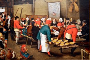 Museo de Évora. Brueghel, Pieter el Joven (c.1564-1638). Banquete de Boda (o Boda Campesina) de Pieter the Younger Brueghel
